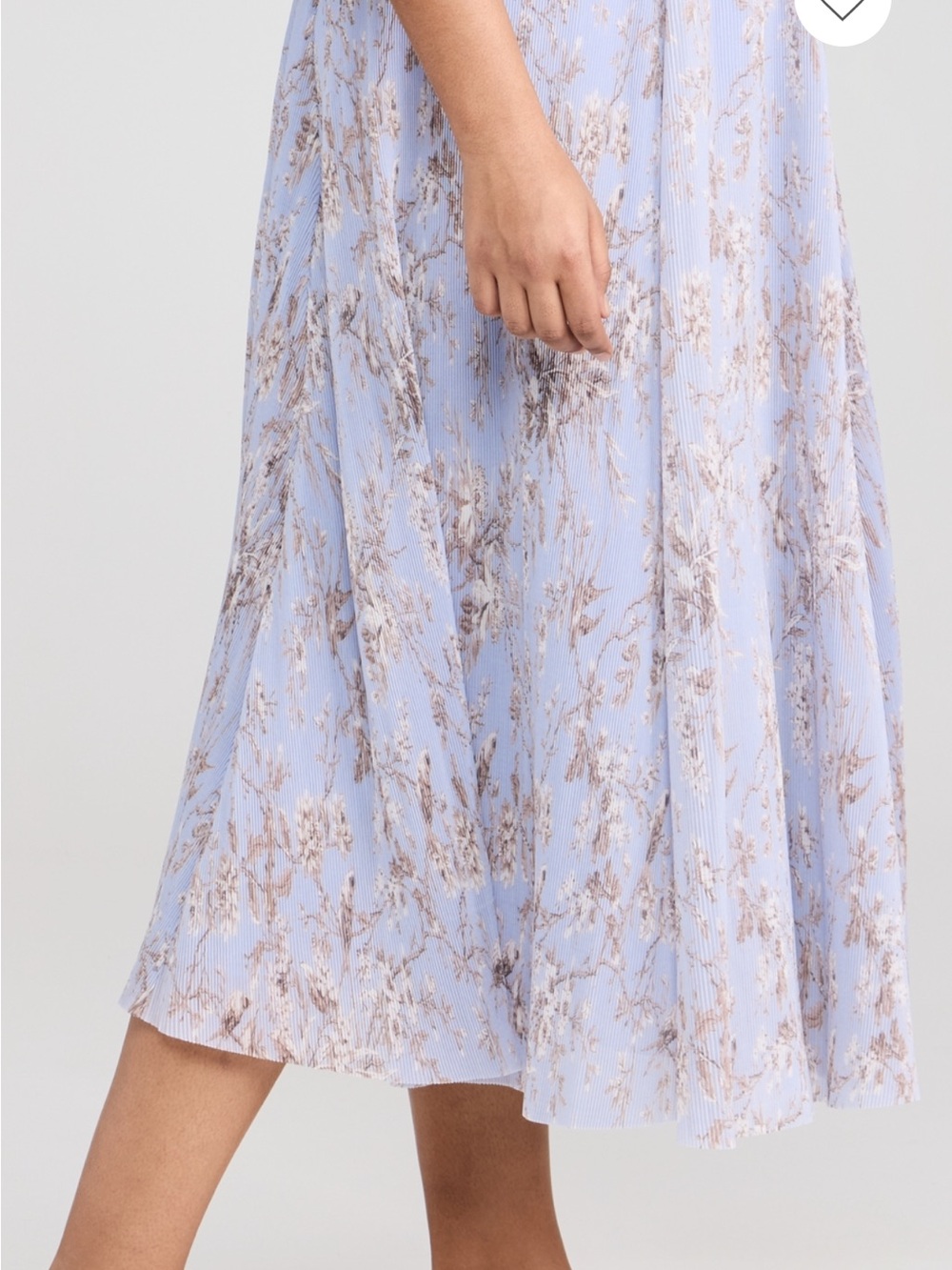 NWOT Zimmermann Pleated Midi Skirt “Blue Mockingbird” Skirt - Picture 8 of 10